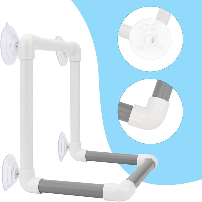 Hypeety Bird Portable Suction Cup Parrot Shower Perch Window Standing Platform - Image 3