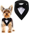 Tuxedo Bandana, Adjustable Pet Collar by DOGTACT