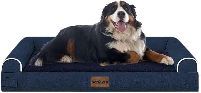 Large Dog Bed Orthopedic Washable: Jumbo Dog Bed Bolster Extra Large Dogs Egg - Image 9