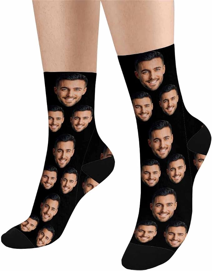 MyPupSocks Custom Personalized Photo Pet Face Socks, Cat and Dog Tracks Paws - Image 4