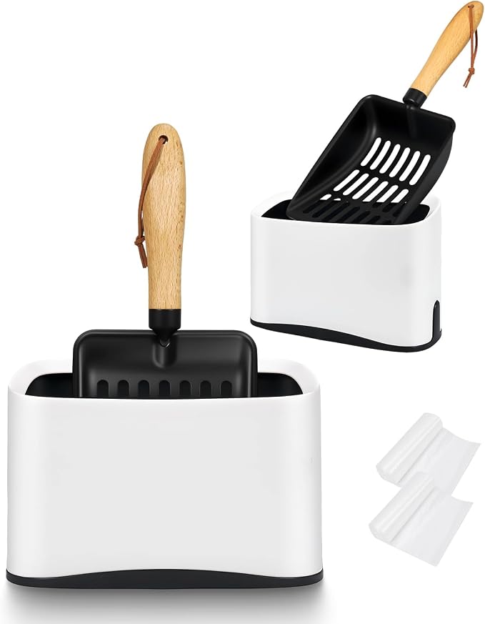 Cat Litter Scoop, Metal Litter Scoop, Heavy Duty Metal Cat Scooper by HANDZEE