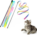 LASOCUHOO Interactive Cat Wand Toys Interactive Cat Teaser Wand String Ribbon by LASOCUHOO