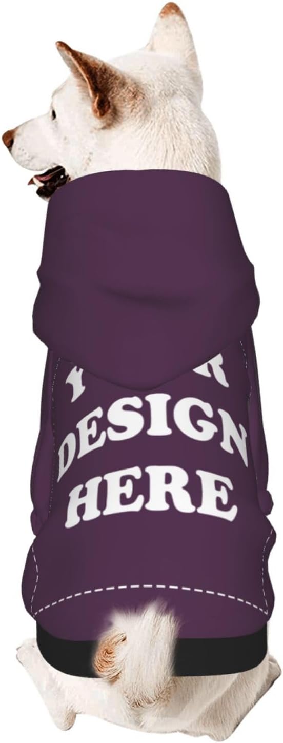 Personalized Chihuahua Dog Hoodie, Custom Pet Warm Sweatshirt Costume by KMITBPN
