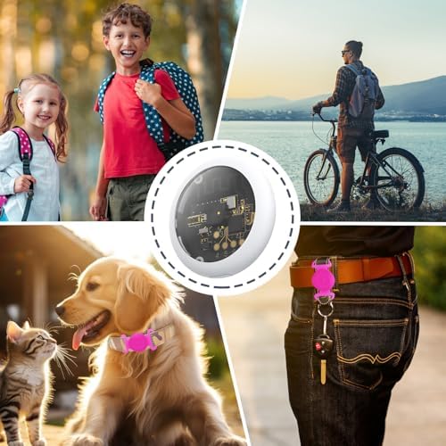 GPS Tracker for Dogs, Mini GPS Pet Tracker with Silicone Cover, IPX8