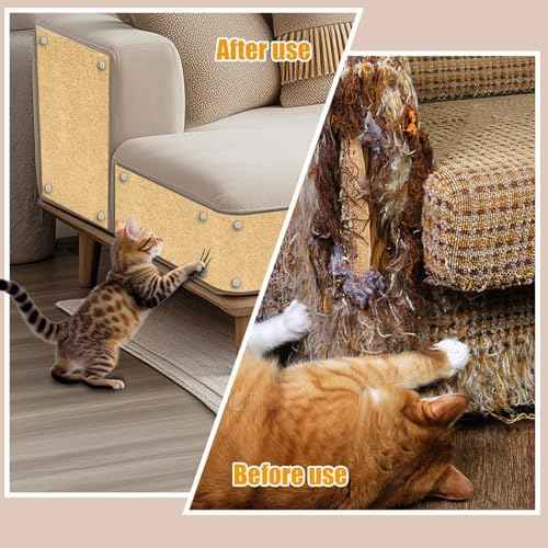 Cat Scratch Mat,78.8"x15.9" Trimmable Self-Adhesive Cat Scratch