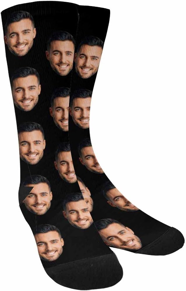 MyPupSocks Custom Personalized Photo Pet Face Socks, Cat and Dog Tracks Paws by MyPupSocks