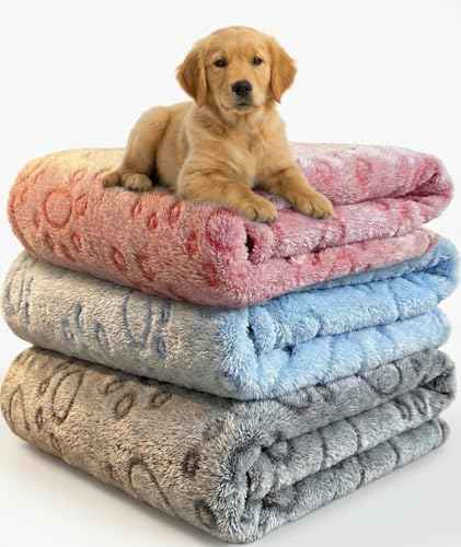 Dog Blankets for Medium Large Dogs, 3 Pack Dog Blanket Washable 30" x