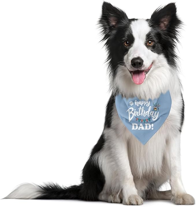 Happy Birthday Dog Bandana, Letter Print, 25 x 17 inch, Bandana Neck, All - Image 3