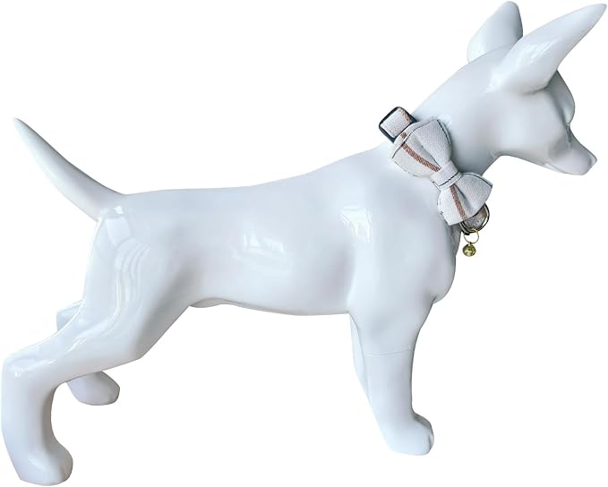 Yizepet Dog Collar and Leash Set-Plaid Puppy Collar - Image 4