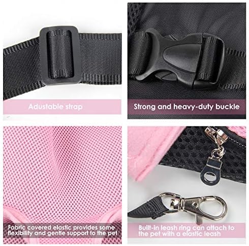 Dog Carrier Pink Legs Out Front Pet Carrier Backpack Comfortable Puppy
