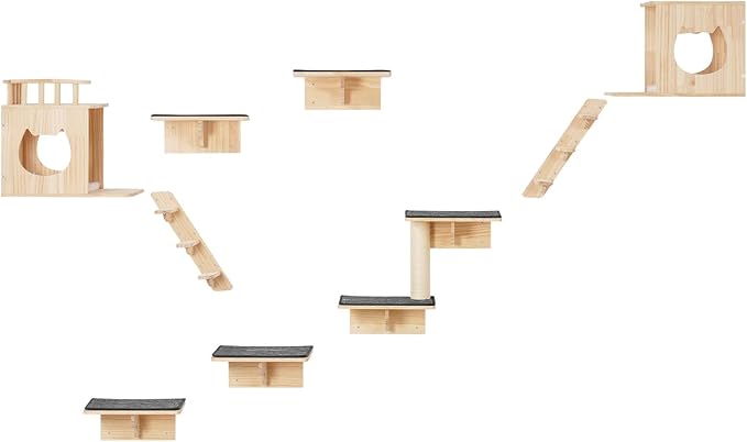 VEVOR Wall Mounted Cat Shelves, Cat Wall Shelves and Perches - Image 9