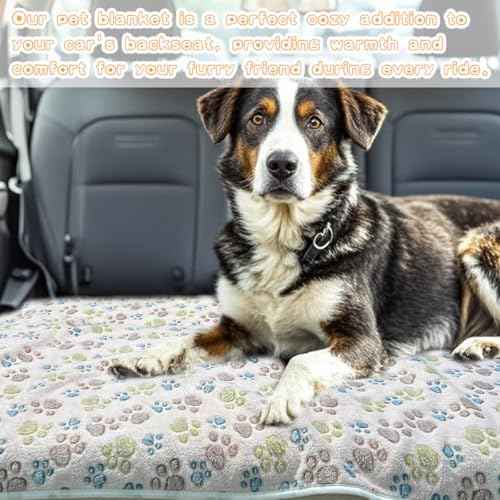 Dog Blankets for Large Dogs, 3 Pcs Dog Blanket Washable, Soft Fluffy
