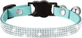 Cat Collars, Rhinestone for Girl Cats Bling Kitten Flower Adjustable Breakaway by Bbmmayy