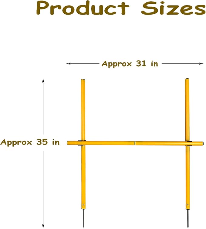 TNZMART 2.6 FT Dog Agility Obstacle Course Backyard Set - Image 3