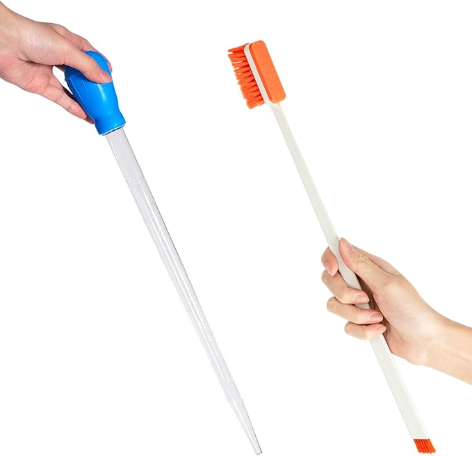 2PCS Fish Tank Cleaning and Feeder Kit, Fish Tank Cleaner Brush and Coral by Unknown