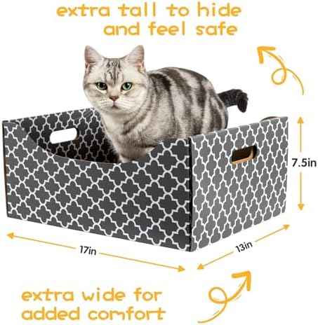 [Ultra-Large] Cardboard Cat Scratcher Box, Heavy Duty Cat Scratcher