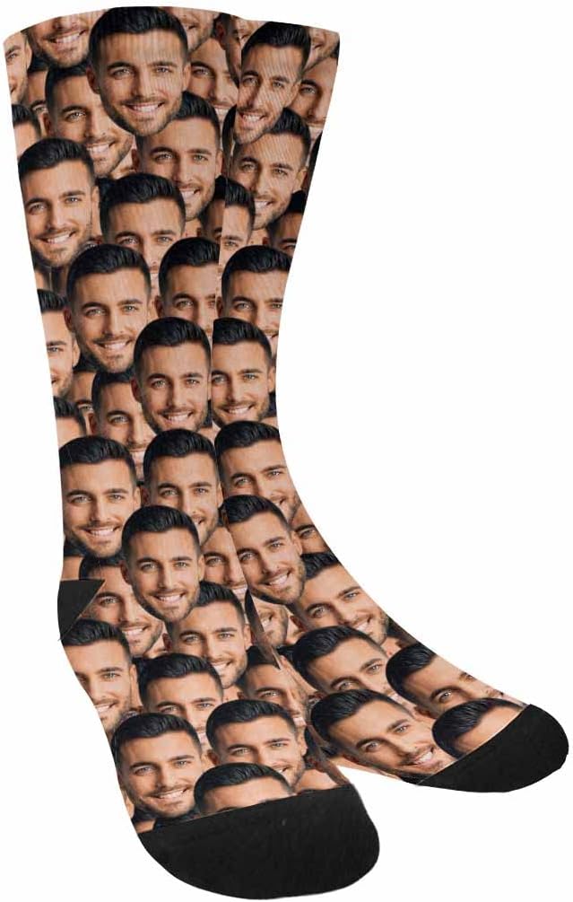 MyPupSocks Custom Personalized Photo Pet Face Socks, Cat and Dog Tracks Paws by MyPupSocks