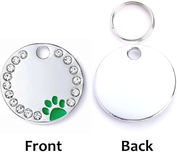 Personalized Dog/Cat Cute Paw Pet ID Tag - Image 2
