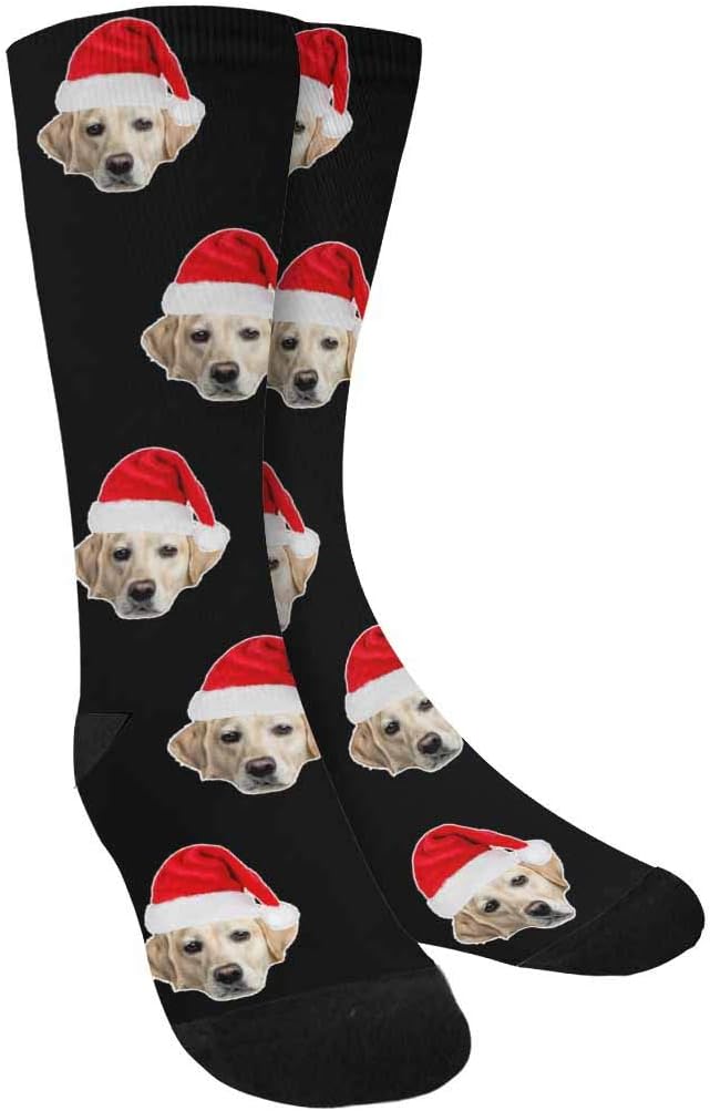 Custom Face Socks, Personalized Dog Lover Pet Photo Picture on Socks Unisex by Enjoy-yjl