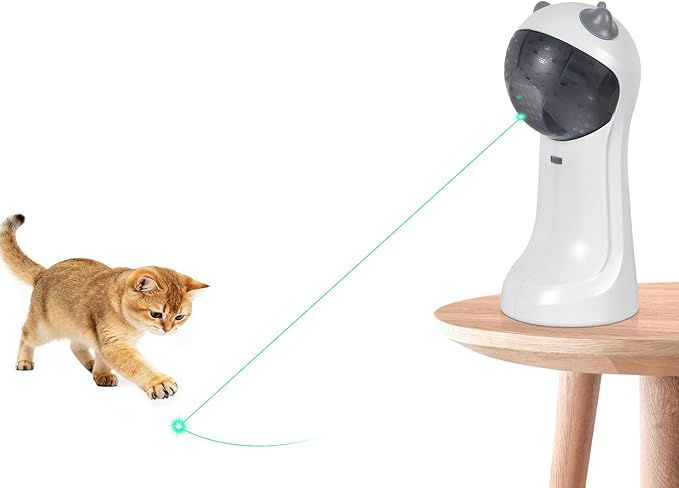 TBTeek Cat Toy, Automatic Motion-Activated, 5 Fun Patterns, 4 Speed Modes by TBTeek
