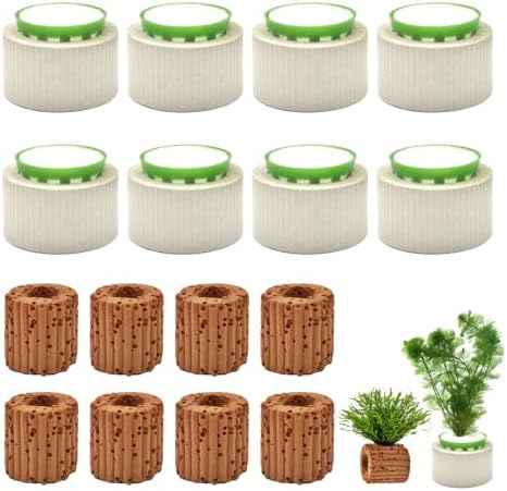 16 Pack Aquarium Plant Weights, Aquatic Plants Fixed Ring Set