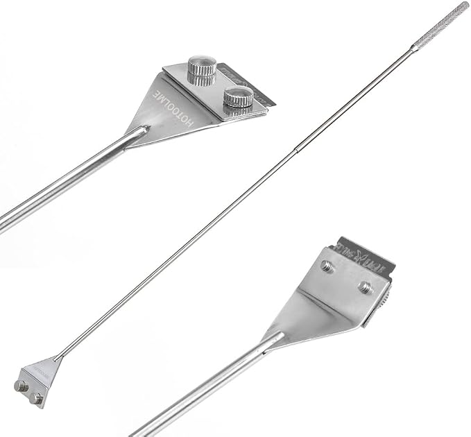 HOTOOLME Aquarium Scraper, 25.6" Stainless Steel Scraper Cleaning Razor - Image 5