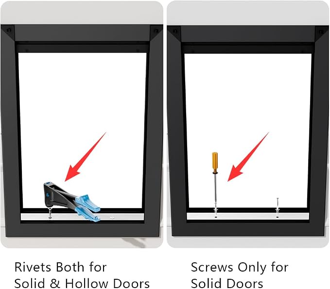 Aluminum Medium Dog Door with 2 Sliding Lock Panels, Doggie Door - Image 7
