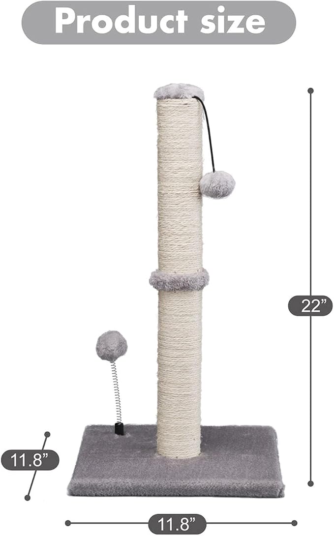 MECOOL Cat Scratching Post Premium Basics Kitten Scratcher Sisal Scratch Posts - Image 5
