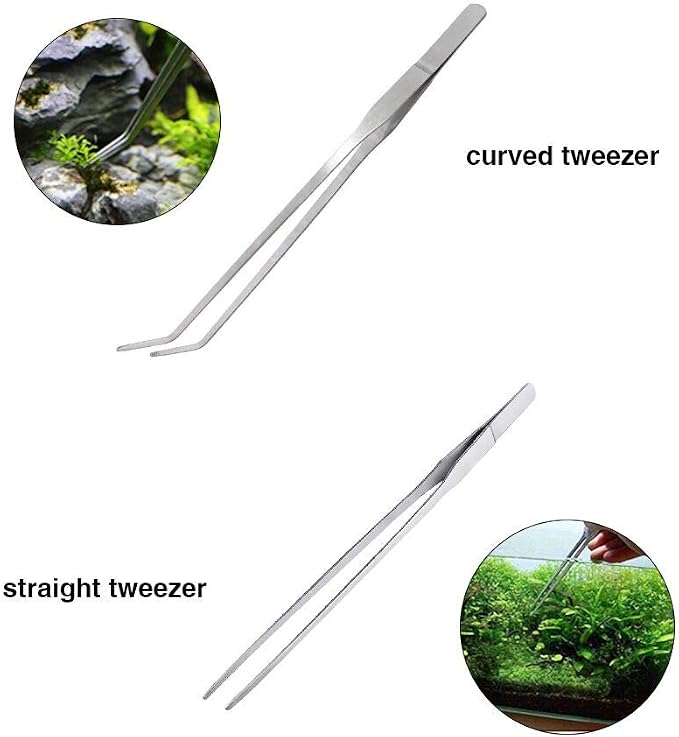 Aquascaping Tools 5 in 1 Kit Aquarium Scissors Plant Tools Curved & Straight - Image 4