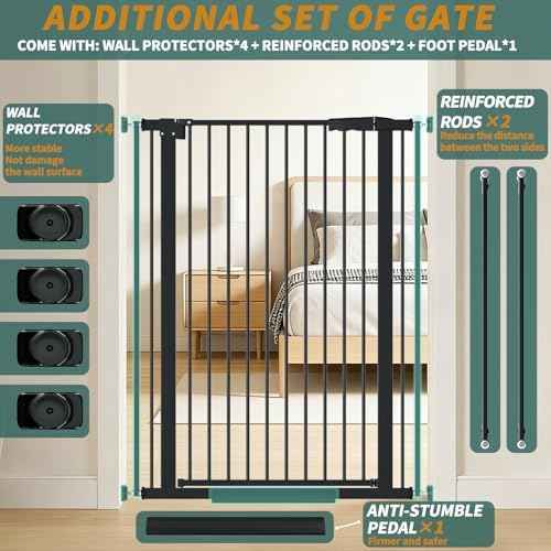 AiWMGL 40.55" Tall, 53.74-61.61 Inch Wide, 1.37" Ultra Narrow Spacing