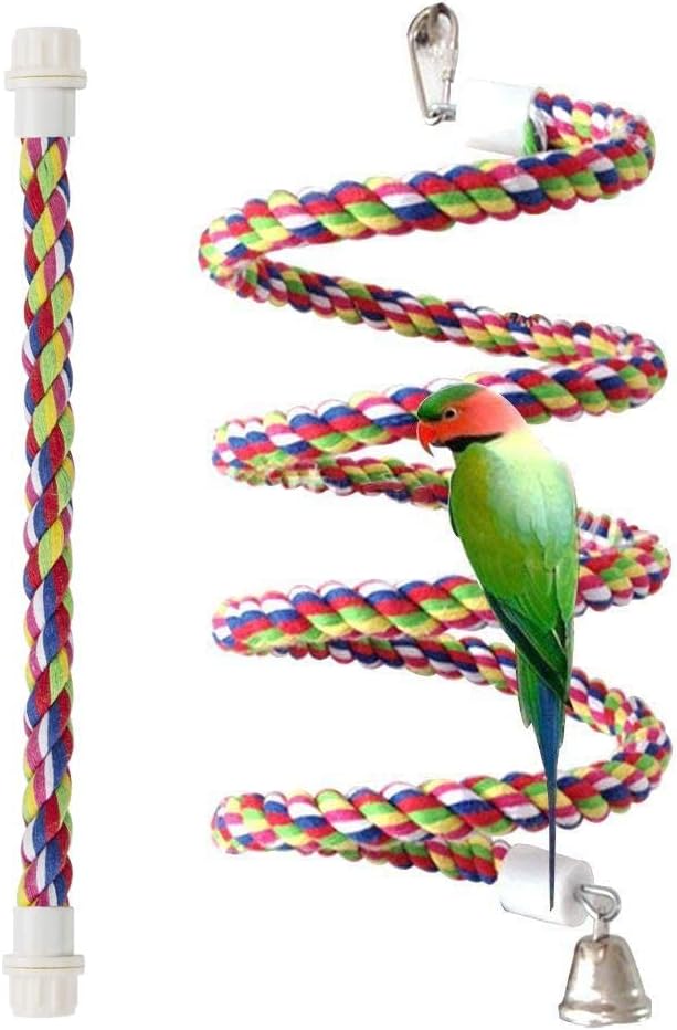 Rope Bungee Bird Toy by Petsvv