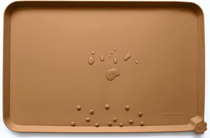 Hoki Found L Silicone Pet Food Mats Tray by Hoki+Found
