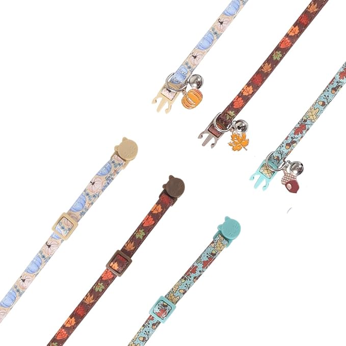 3 Pack Thanksgiving Cat Collar Fall Autumn Holiday - Image 3