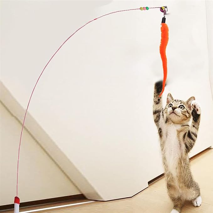 24 PCS Cat Worm Toy Replacement Teaser - Image 6