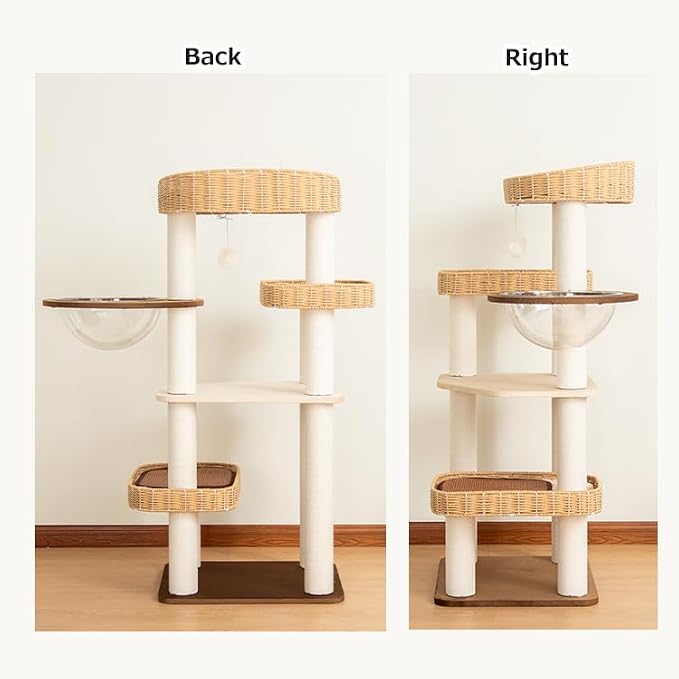 Modern Cat Tree for Large Cats, 48-Inch Tall Cat Tree Tower - Image 3
