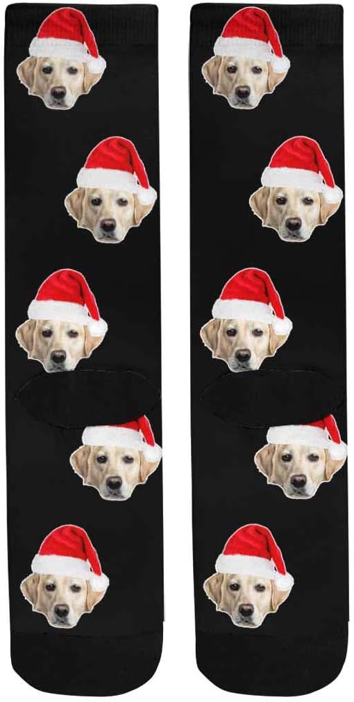 Custom Face Socks, Personalized Dog Lover Pet Photo Picture on Socks Unisex - Image 4