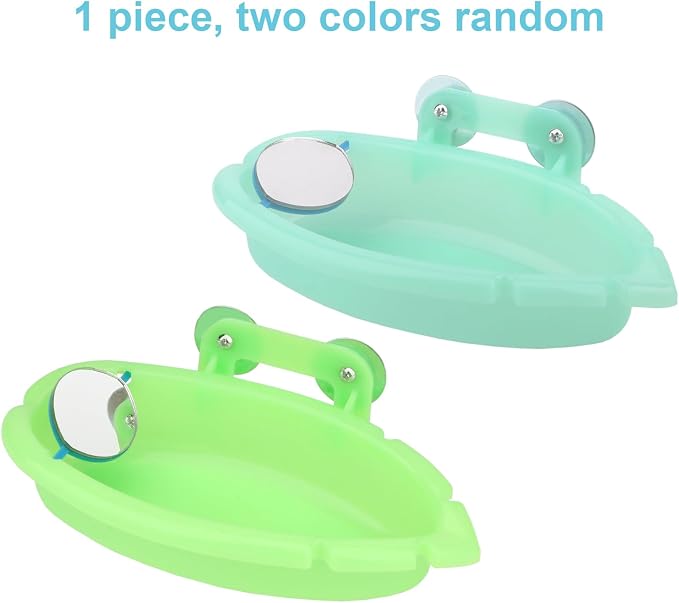 Wontee Bird Bath for Cage Portable Parrot Hanging Bathroom Bathing Tub - Image 6