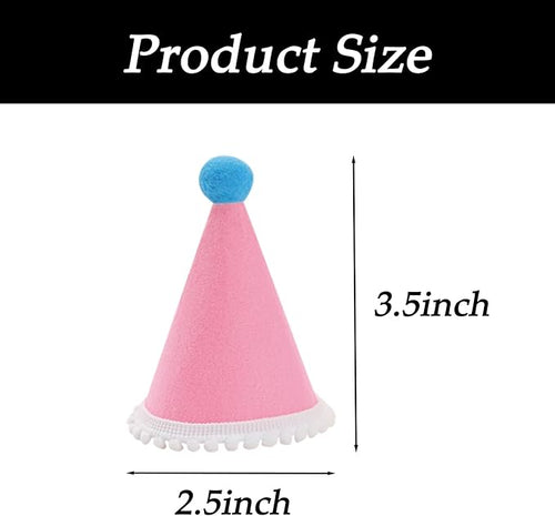 10 Pcs Dog Birthday Hat Set for Small Medium Dogs Cat Puppies, Mini Party Hat - Image 2