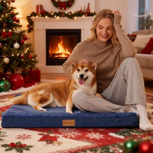 Patas Lague Orthopedic XL Dog Bed Large Sized Dog 48''X30'', Soft Waterproof - Image 2