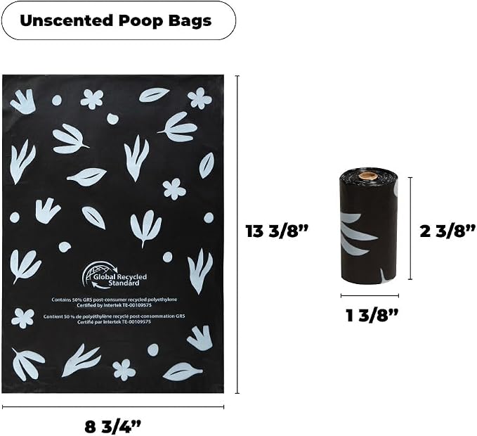 Best Pet Supplies Poop Bags for Dogs, 50% Post-Consumer Recycled Content dog - Image 2
