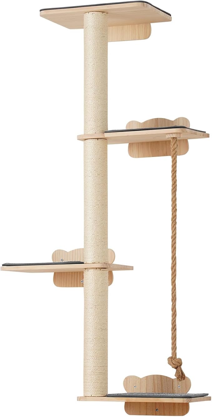 VEVOR 4 Tiers Tall Cat Wall Furniture Set - Image 11