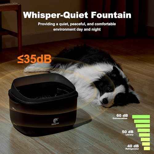 Dog Water Fountain for Large Dogs, 2.1Gal/8L Dog Water Bowl Dispenser
