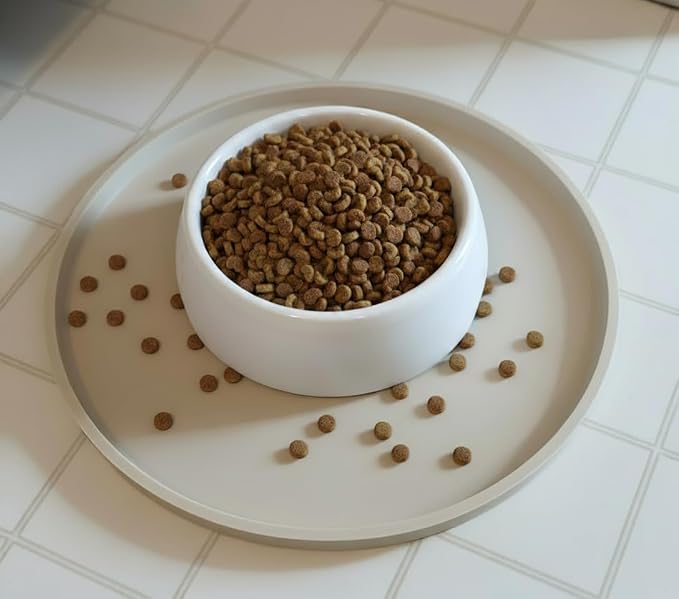 Arespark Dog Food Mat, Nonslip Waterproof Dog Silicone Feeding Bowl Mat - Image 4