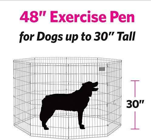 MidWest Homes for Pets Folding Metal Dog Exercise Pen, Indoor/Outdoor Playpen - Image 7