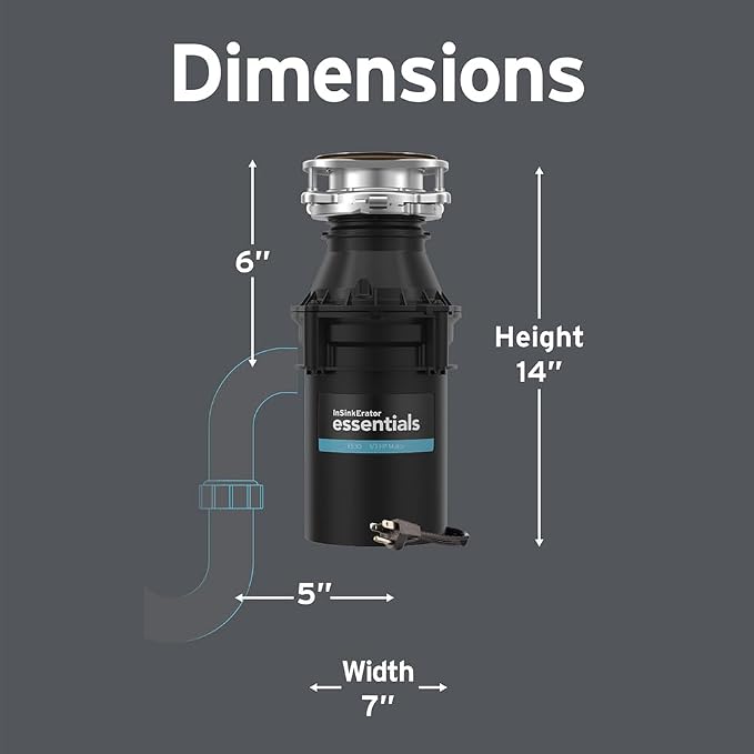 InSinkErator ES30 W/C 1/3 HP Motor Continuous Feed Kitchen Garbage Disposal - Image 3