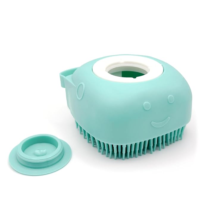 HamInWay Dog Bath Brush, 2-in-1 Dog Grooming Brush - Image 3