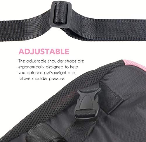 Dog Carrier Pink Legs Out Front Pet Carrier Backpack Comfortable Puppy