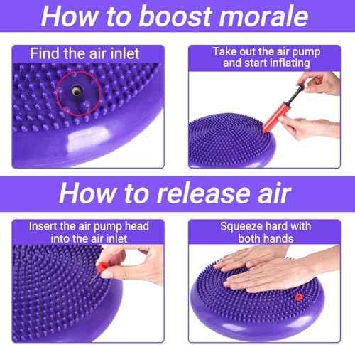 Dog Balance Disc 14", Dog Balance Equipment with Cushion and Pump, Pet