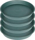 4 Pack of 16 17 inch Plant Saucer, 2.3" Depth, Heavy Duty Deep Plant Trays by Bleuhome