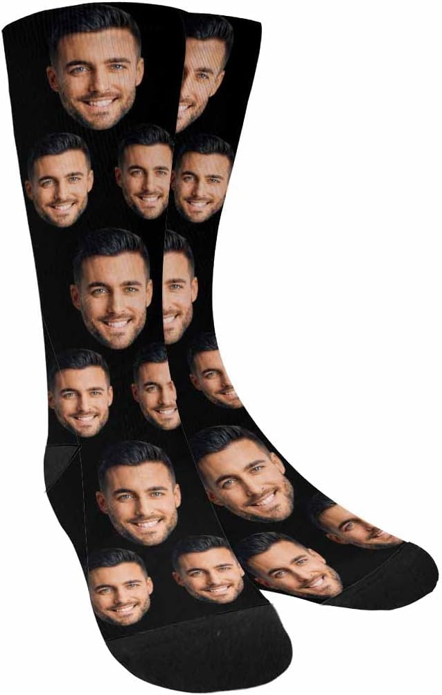 MyPupSocks Custom Personalized Photo Pet Face Socks, Cat and Dog Tracks Paws by MyPupSocks